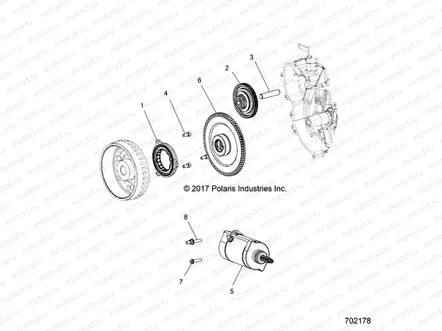 ENGINE | ENGINE, STARTER and DRIVE - Z17VBE87N2 (702178)