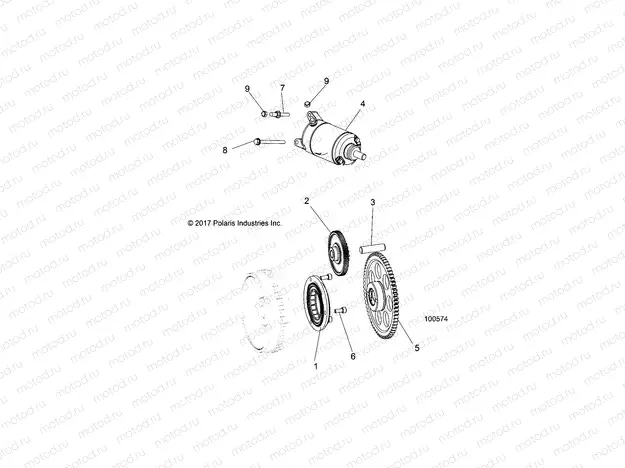 ENGINE | ENGINE, STARTER DRIVE - A20SEG50A1/A5 (100574)