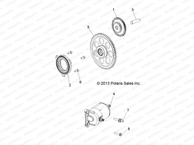 ENGINE | ENGINE, STARTER DRIVE - R15RMA32FA (49ATVSTARTER14SP325)