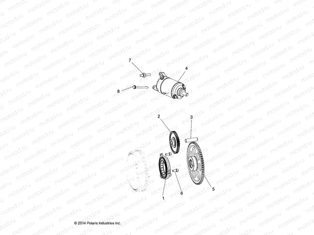 ENGINE | ENGINE, STARTER DRIVE - R18RCA57A1/A4/B4/B1 (49RGRSTARTINGMTR15570)