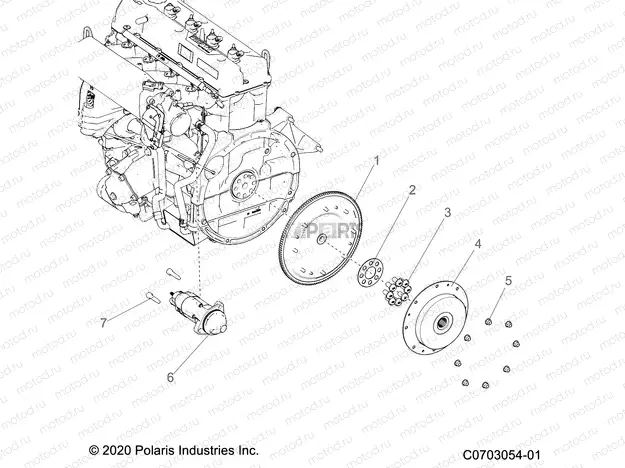 ENGINE | ENGINE, STARTER, FLYWHEEL AND RELATED - Z23RMD2KAK/AJ/BK/BJ (C0703054-01)
