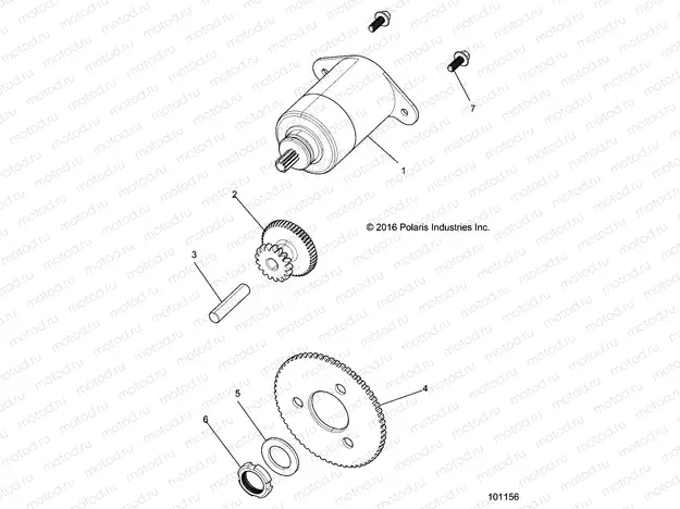ENGINE | ENGINE, STARTER MOTOR - A23HZB15N1/N4 (101156)