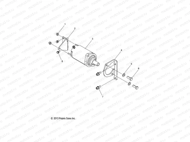 ENGINE | ENGINE, STARTER MOTOR - S21CBA5BSL (49SNOWSTARTER14550)