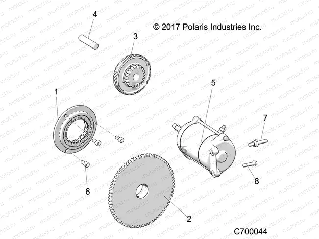 ENGINE | ENGINE, STARTER - R19RSU99A9/AD/B9/BD (C700044)