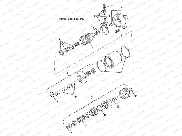 ENGINE | ENGINE, STARTING MOTOR - A07MH50FC (4999200139920013D14)