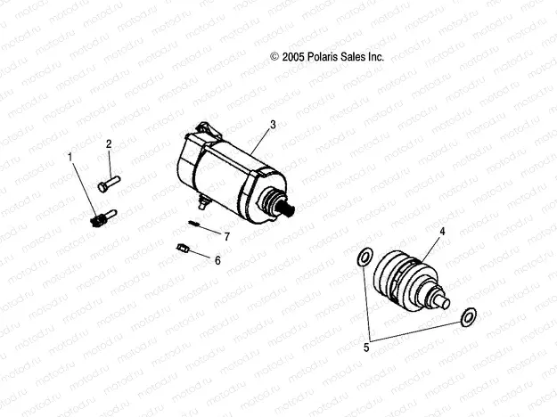 ENGINE | ENGINE, STARTING MOTOR - A07MH76FA (4999200299920029E01)