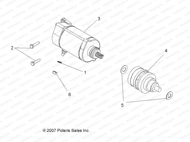 ENGINE | ENGINE, STARTING MOTOR - A09CL76AA (49ATVSTARTER08SP800EFI)