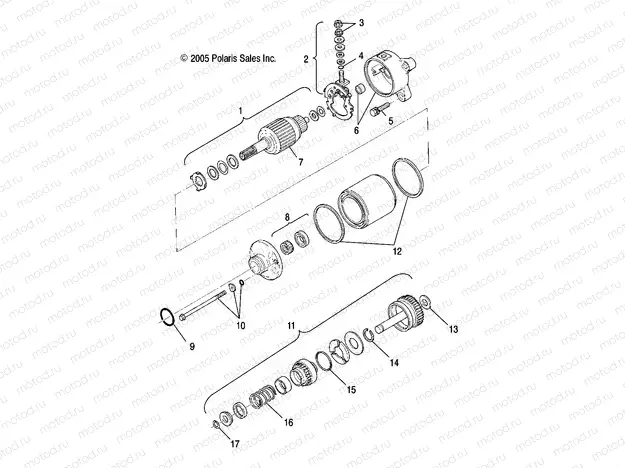 ENGINE | ENGINE, STARTING MOTOR - R08RB50AA (4999202119920211E05)