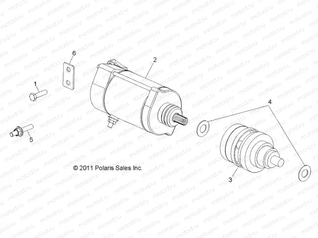 ENGINE | ENGINE, STARTING MOTOR - R13TH76/7E ALL OPTIONS (49RGRSTARTINGMTR12800XP)