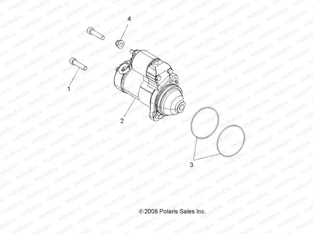 ENGINE | ENGINE, STARTING SYSTEM - A18SXA85B1/B7/SXE85BM/BS/B9 (49ATVSTARTER09SPXP850)