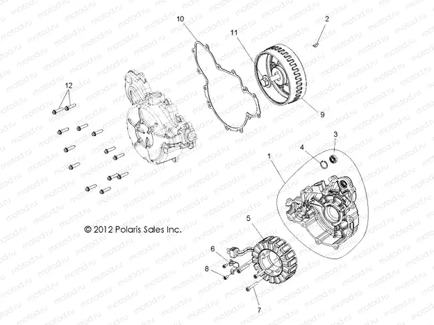 ENGINE | ENGINE, STATOR and COVER - R15RTE87FA (49RGRMAGNETOCVR13900XP)