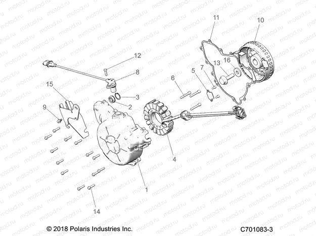 ENGINE | ENGINE, STATOR and COVER - Z21A4E99AX/BX(C701083-3)