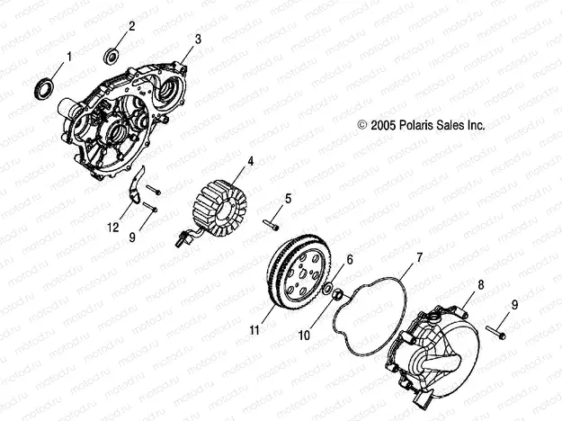 ENGINE | ENGINE, STATOR and FLYWHEEL - R10WH76AG/AH/AR/AV/WY76AW/AZ (4999202259920225E04)