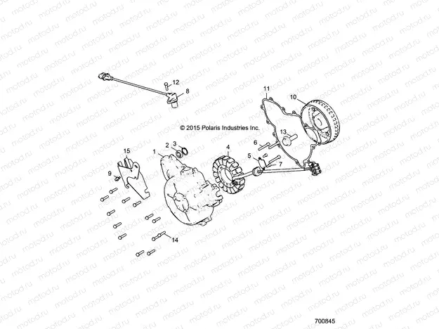ENGINE | ENGINE, STATOR AND FLYWHEEL - R16RGE99A7/AE/AV (700845)
