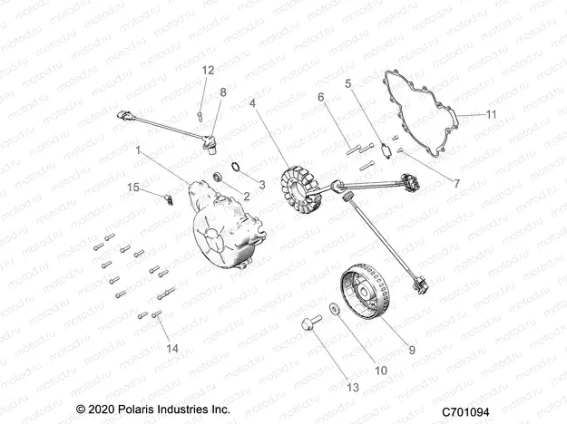 ENGINE | ENGINE, STATOR AND FLYWHEEL - Z21N4E99NG (C701094)