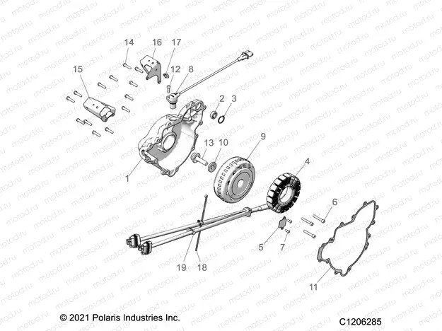 ENGINE | ENGINE, STATOR AND FLYWHEEL - Z21R4F92AH/BH (C1206285)