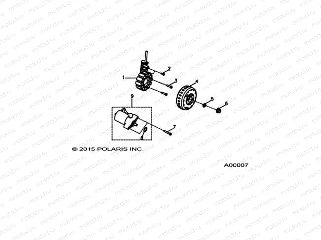 ENGINE | ENGINE, STATOR and STARTING MOTOR - A16YAF11AA (A00007)