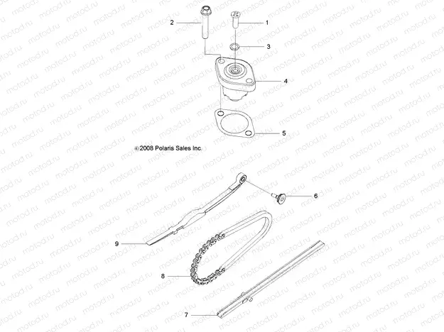 ENGINE | ENGINE, TENSIONER, CAM CHAIN - R11VA17AA (49RGRTENSIONER09RZR170)