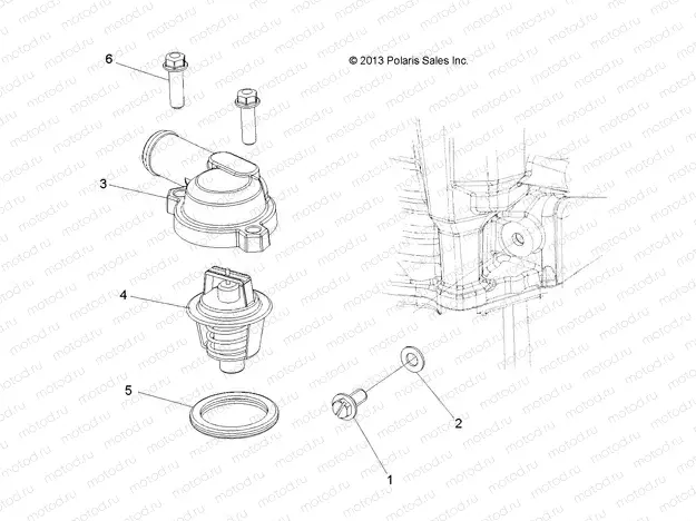ENGINE | ENGINE, THERMOSTAT AND COVER - R15RMA32FA (49ATVTHERMOSTAT14SP325)