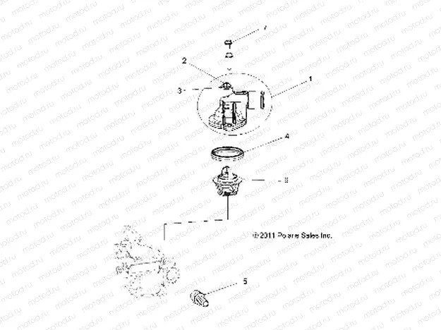 ENGINE | ENGINE, THERMOSTAT and COVER - R23MAA57B1/EB4/B9 (49RGRTHERMO12RZR570)