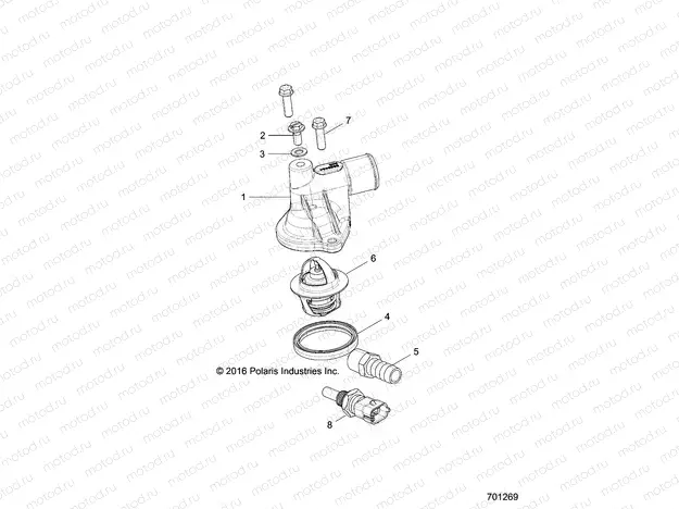 ENGINE | ENGINE, THERMOSTAT and COVER - Z18VHA57B2 (701269)