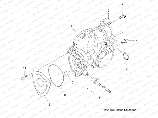 ENGINE | ENGINE, THROTTLE BODY - A13DN5EFL (49ATVTHROTTLEBODY09SPXP550)