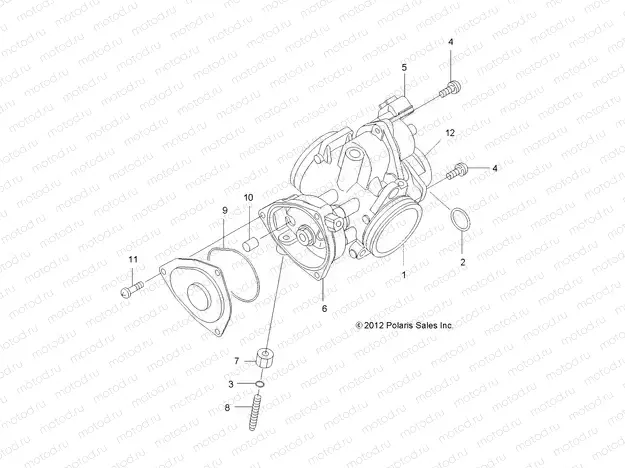 ENGINE | ENGINE, THROTTLE BODY - A13MN50ET/EX (49ATVTHROTTLEBODY12SP500)
