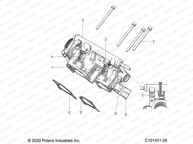 ENGINE | ENGINE, THROTTLE BODY - A21SYE95KD (C101431-28)