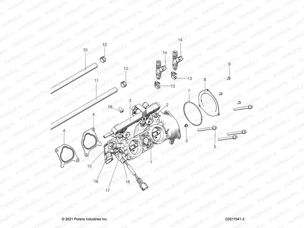 ENGINE | ENGINE, THROTTLE BODY - A22SXM95AG (C0211541-3)