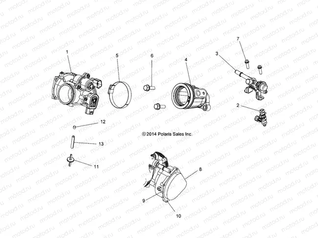ENGINE | ENGINE, THROTTLE BODY and FUEL RAIL - A16SDA57A1/L2/E57A2
