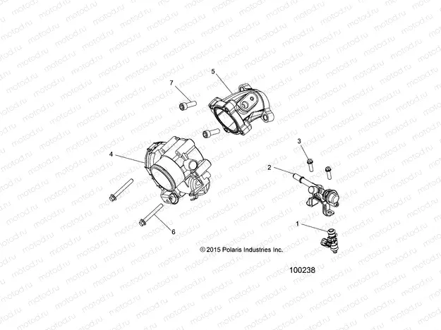 ENGINE | ENGINE, THROTTLE BODY and FUEL RAIL - A16SEA45A1/A5/SEE45A1