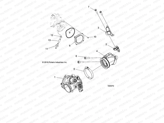 ENGINE | ENGINE, THROTTLE BODY and FUEL RAIL - A17SAH50A5