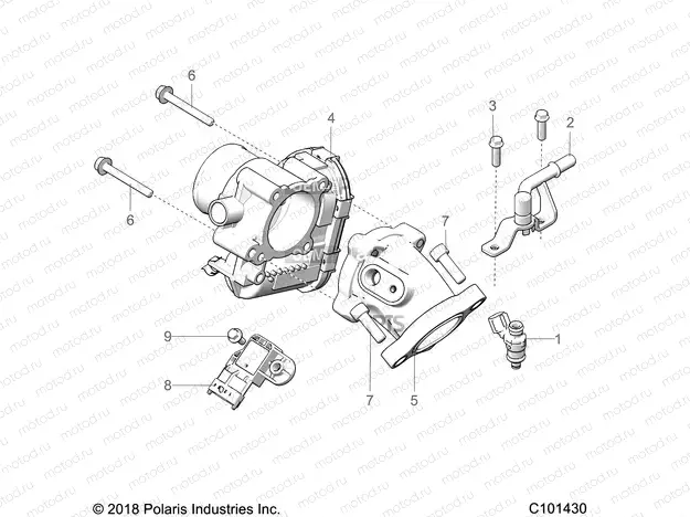 ENGINE | ENGINE, THROTTLE BODY and FUEL RAIL - A19SEP57C1/SES57C1/2/5/K/SET57C1/2/SEF57C2 (49ATVTHROTTLEBODY15TRGEU)