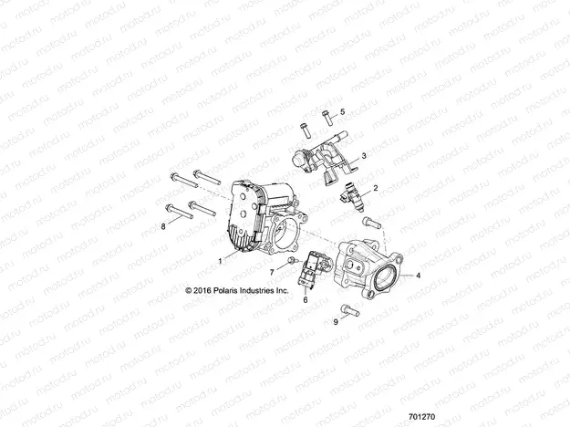 ENGINE | ENGINE, THROTTLE BODY and FUEL RAIL - Z18VHA57B2 (701270)