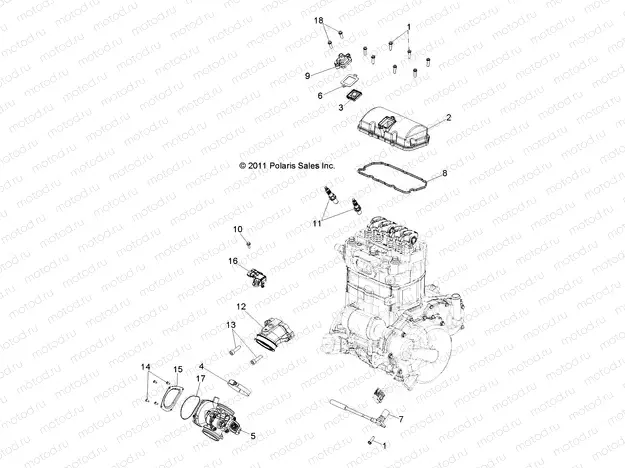 ENGINE | ENGINE, THROTTLE BODY and VALVE COVER - R13VE76FX/FI (49RGRTHROTTLEBODY12RZRSI)