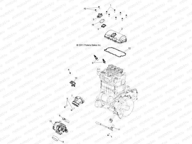 ENGINE | ENGINE, THROTTLE BODY and VALVE COVER - R15RAA76AA/AJ (49RGRTHROTTLEBODY12CREW)