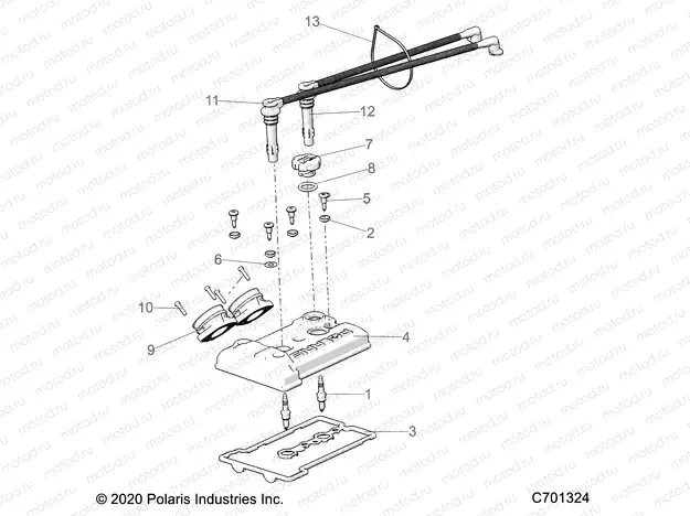 ENGINE | ENGINE, THROTTLE BODY AND VALVE COVER - R21RRJ99A9/B9 (C701324)