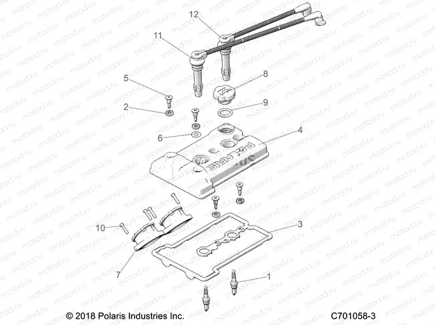 ENGINE | ENGINE, THROTTLE BODY AND VALVE COVER - Z20PAE92AC/BC/F92AC/LC (C701058-3)
