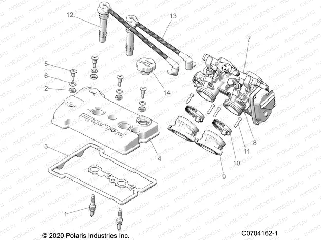 ENGINE | ENGINE, THROTTLE BODY AND VALVE COVER - Z22NAS99CZ (C0704162-1)