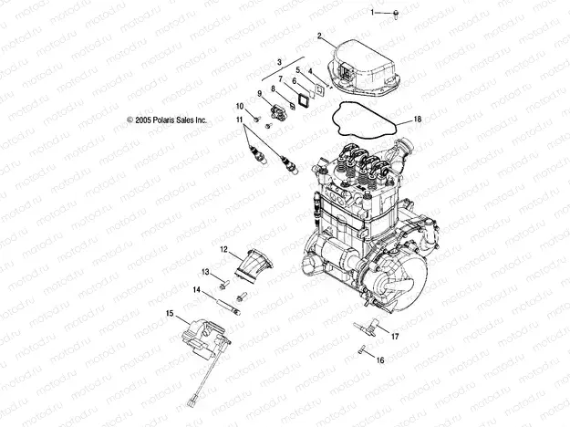 ENGINE | ENGINE, THROTTLE BODY MOUNTING - A07MH76FA (4999200299920029D09)