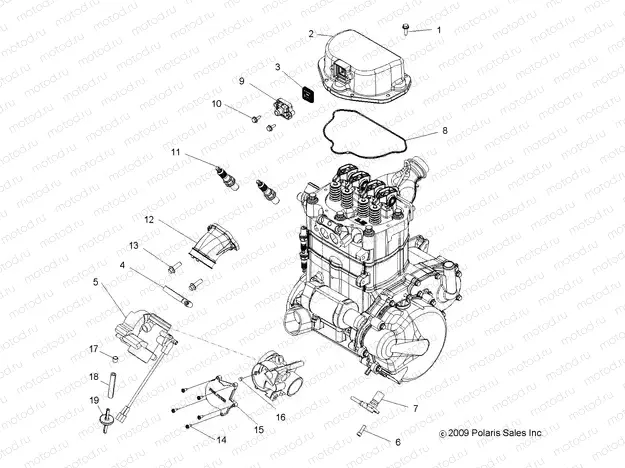 ENGINE | ENGINE, THROTTLE BODY MOUNTING - R08VH76AD/AG (49RGRTHROTTLEBODY08VISTA)
