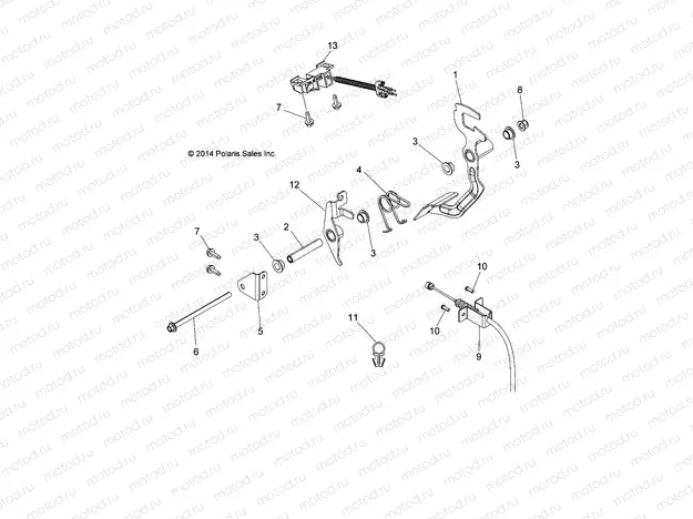 ENGINE | ENGINE, THROTTLE PEDAL - A15DAA32AA/AJ (49ATVTHRPEDAL15325)