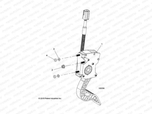 ENGINE | ENGINE, THROTTLE PEDAL - A18DCE87BB (100299)