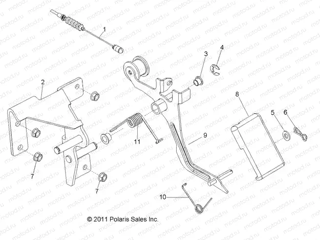 ENGINE | ENGINE, THROTTLE PEDAL - R13TH90DG (49RGRTHROTTLEPEDAL12900D)