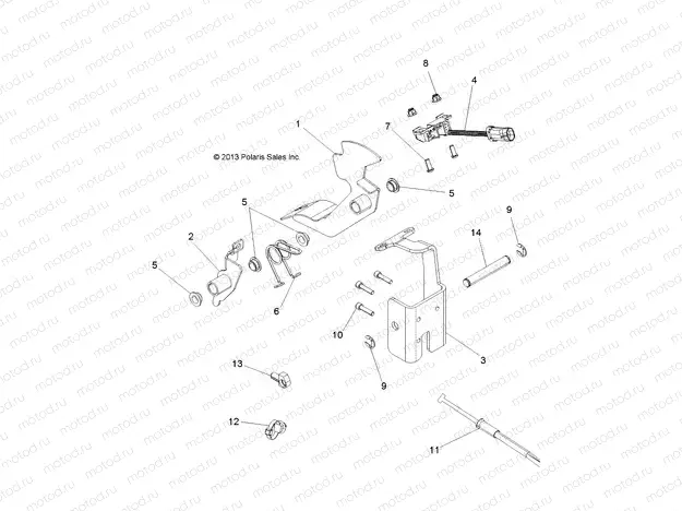 ENGINE | ENGINE, THROTTLE PEDAL - R14RH57AA/AC/AR/6EAZ (49RGRTHROTTLEPEDAL14570)