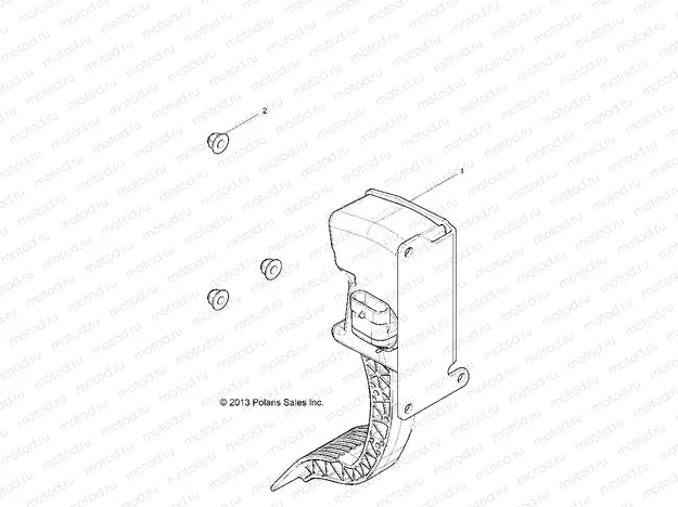 ENGINE | ENGINE, THROTTLE PEDAL - Z16VDE92NH/NW (49RGRTHROTTLEPEDAL14RZR1000)