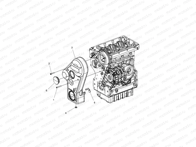 ENGINE | ENGINE, TIMING SYSTEM GUARD - R16RVAD1A1 (49RGRTIMINGGUARD15DSL)