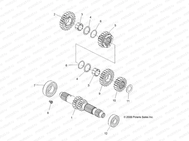 ENGINE | ENGINE, TRANSMISSION - A07GP52AA/AB (49ATVTRANSMISSION07OUT525)