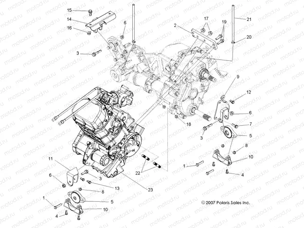 ENGINE | ENGINE, TRANSMISSION MOUNTING - Z14VE76AD/7EAL/7EAW/EAJ/EAU (49RGRENGINEMTG09RZR)