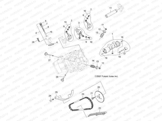 ENGINE | ENGINE, VALVE and CAMSHAFT - A09BA50FA (49ATVVALVE08SCRAM)